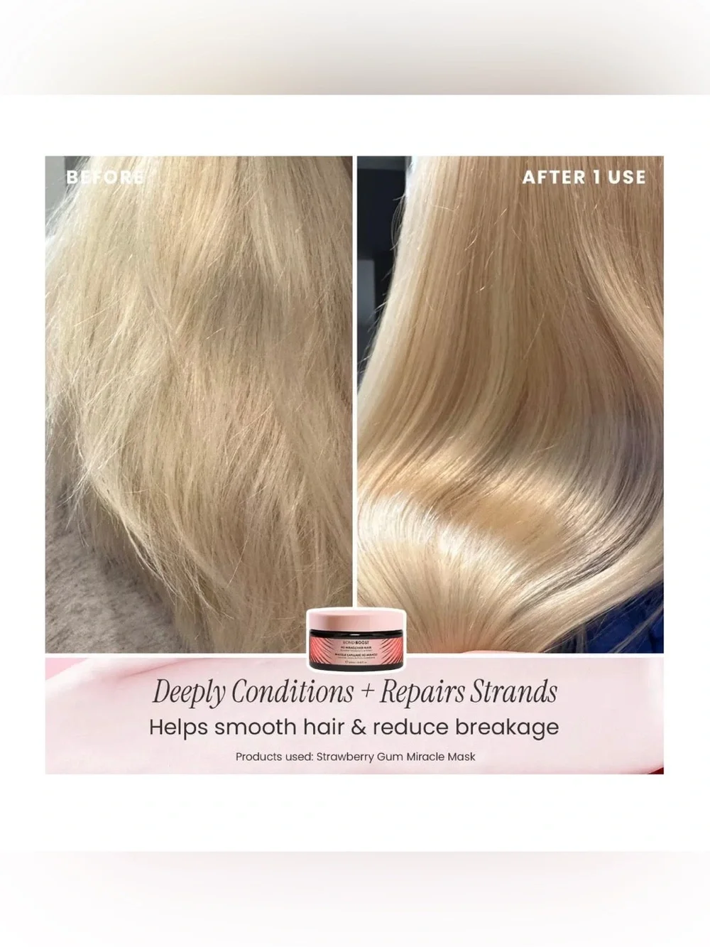BONDI BOOST Strawberry Gum HG Miracle Hair Mask